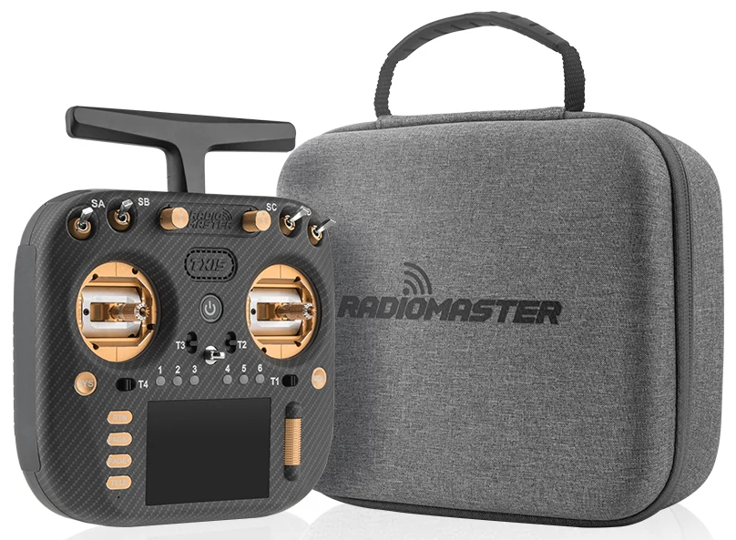 Пульт дистанційного керування RadioMaster TX15 Max Gold AG02 з RGB-підсвічуванням FPV пульт + чохол