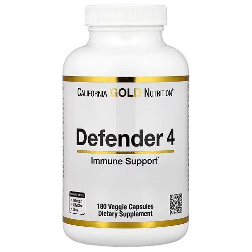 Вітаміни і мінерали California Gold Nutrition Defender 4 (Immune Complex 4)(180 капсул.), фото 1