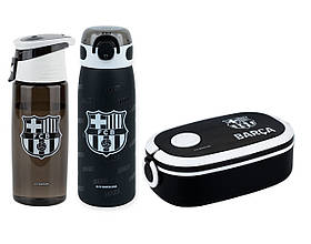 Набір Kite (термос з трубочкою FC Barcelona, пляшка 550 мл, ланчбокс 900 мл)