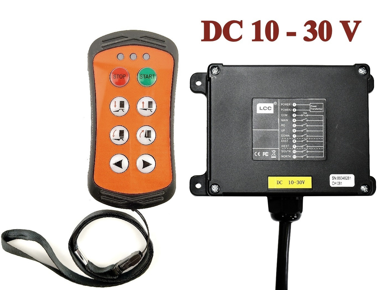 Професійний бездротовий пульт для лебідки маніпульятора навантажувача 12-24v, фото 1