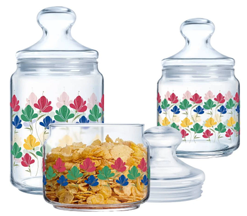 Набір банок для сип. продуктів скло "Luminarc. FLUURY " 0,5х0,75х1л №X1070/2540(5)