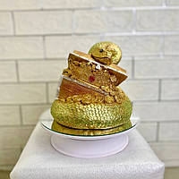 Декоративна скарбничка у вигляді Змії з сундуком, 16×16×18 см, копілка для грошей