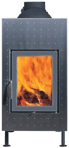 Класична піч Brunner HKD 5.1 steel front plate/double glazing/silver/grey