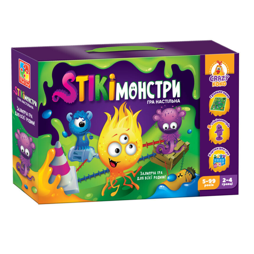 Настільна гра "Стикоммонстри" Vladi Toys VT8055-35 укр, фото 1
