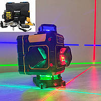 Відкалібрований Лазерний рівень нівелір HILDA 4D CHAMELEON новинка 2026 з екраном, 2 АКБ та кейсом