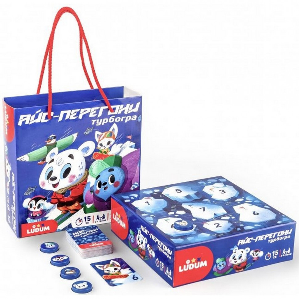 Настільна гра Ludum "Айс перегонів" LG2047-53 українська мова, фото 1