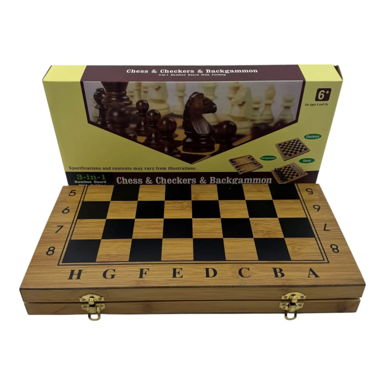 Ігровий набір DUKE нарди шашки 33,5х33,5х2,3 см Різнобарвний (DN36039), фото 1