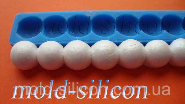 Силіконовий молд "Буси перлів 15 мм"., фото 1