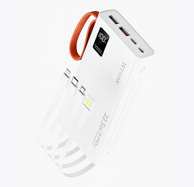 Зарядний пристрій Powerbank Wesdar S511 20000mAh (White)