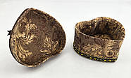 Скринька у формі серця з квіткою, тканинне оздоблення, 12.5×14×13 см, фото 5