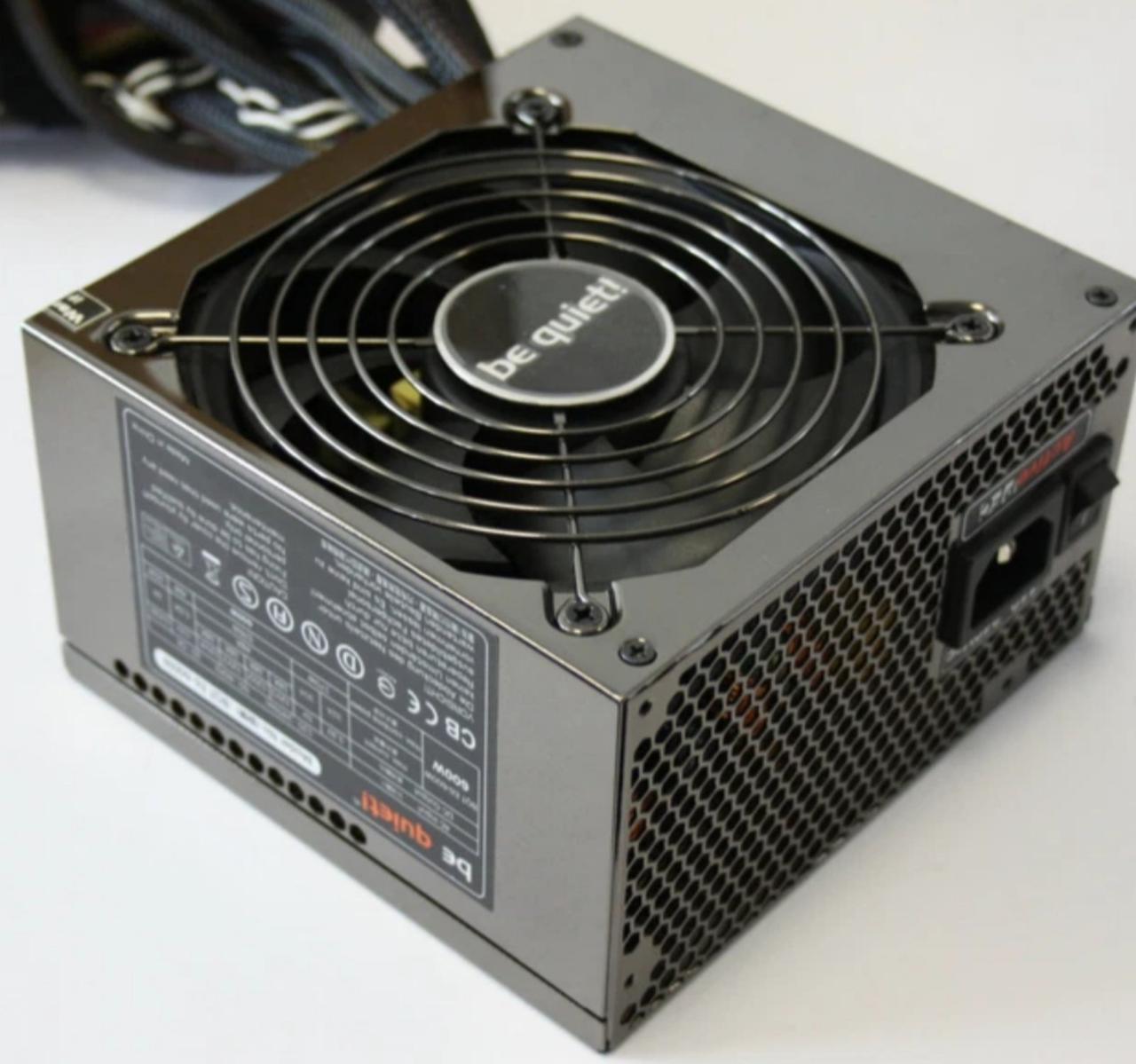 НАДІЙНИЙ БРЕНДОВИЙ БЛОК Живлення BE-QUIET на 600 W з ACTIVE-PFC ATX 24+4 (+8pin) +2по6 +( 2 по 8 PIN )для ВІДЕО, фото 1