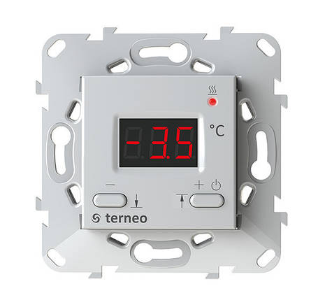 Терморегулятор Terneo kt unic (білий) для сніготанення в підрозетники, фото 2