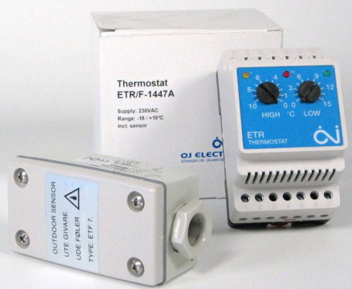 Терморегулятор для антизледеніння у водостоках OJ Electronics ETR/F-1447A, фото 2