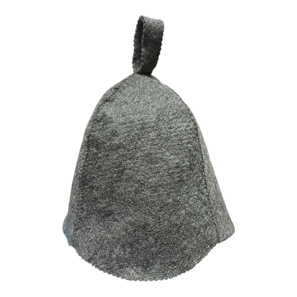 Шапка для бані вовна сіра, фото 1