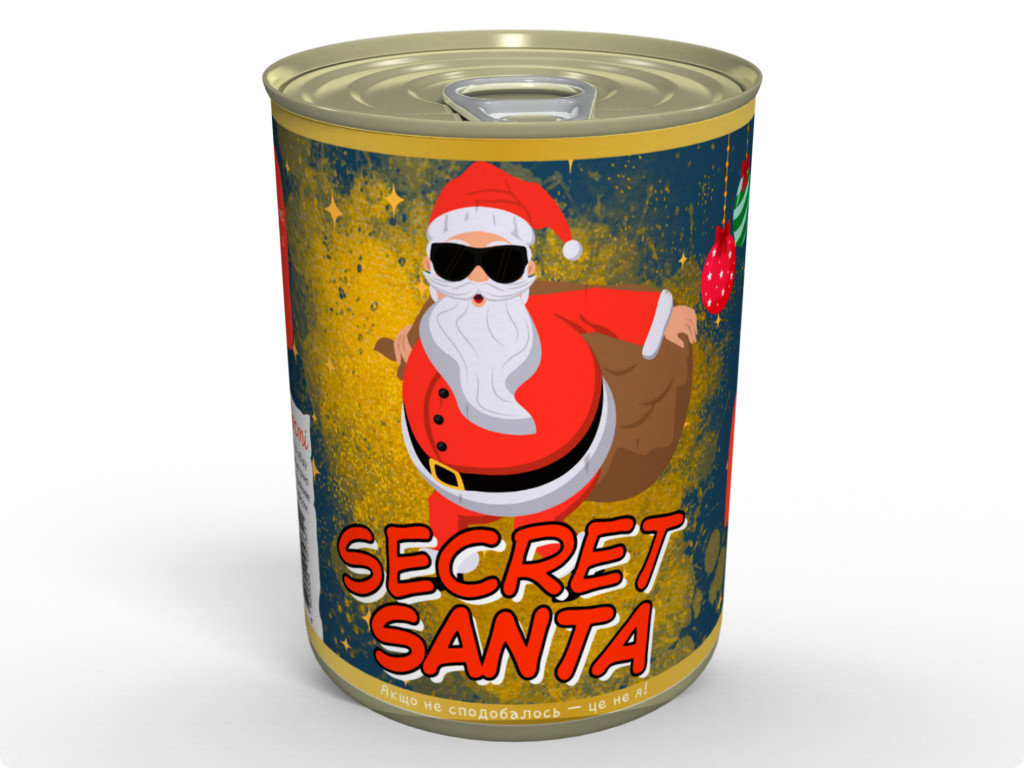 Консервований Подарунок Від Таємного Санти Подарунок Таємного Санти на Новий рік, фото 1