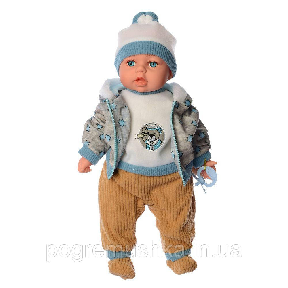 Дитяча лялька LimoToy M 4414 I UA, 44 см музична, інтерактивна, м’яконабивна