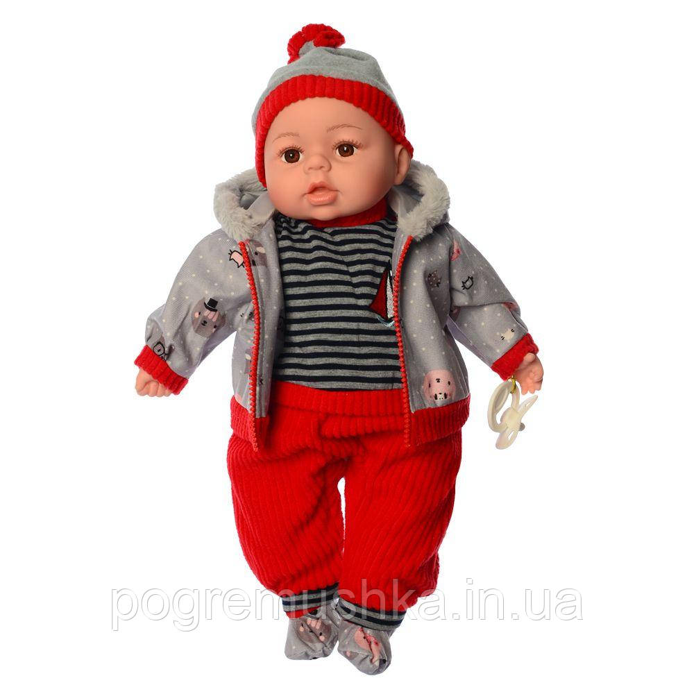 Дитяча лялька LimoToy M 4414 I UA, 44 см музична, інтерактивна, м’яконабивна