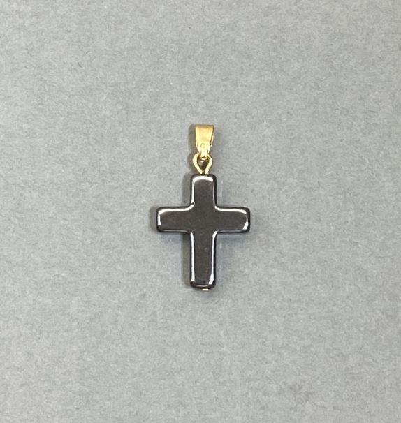 Кулон Гематит хрест 25х14мм+-, фото 1