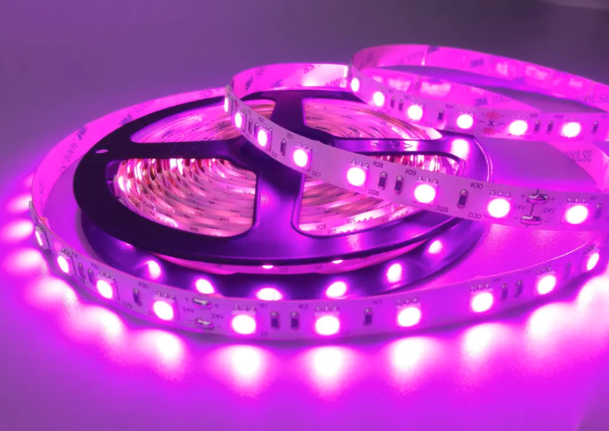 Фітострічка 14W(12V) для рослин повного спектра рожева