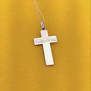 Комплект! срібний ланцюжок і кулон-хрестик 925 проби, фото 6