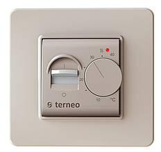Терморегулятор Terneo mex (молочний біл.) механічний регулятор температури тепла підлога