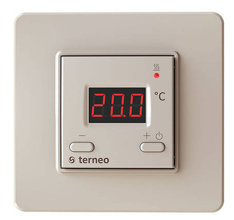 Терморегулятор Terneo st (молочний біл.) цифровий з ручним управлінням регулятор температури тепла підлога, фото 2