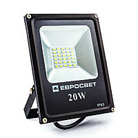 Прожектор світлодіодний (LED) EV-20-01 20W 95-265V 6400K 1400Lm SMD Евросвет, фото 1