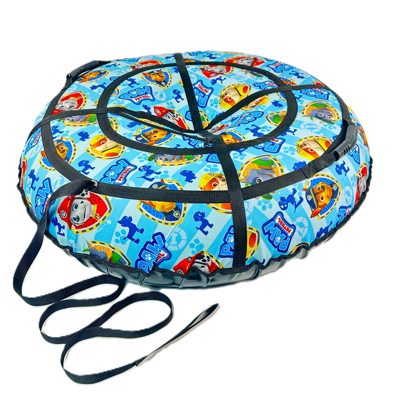 Санки-тюбінг “Щенячий патруль” 100 см — зимовий пончик для дітей, яскравий дизайн, надувна ватрушка, фото 1