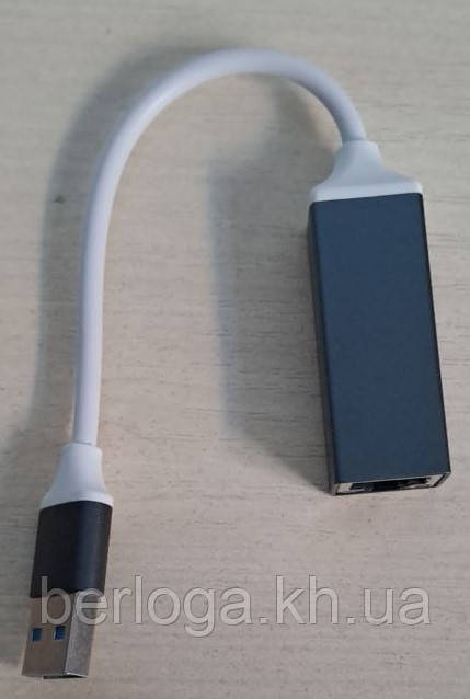 Адаптер Ethernet (мережева карта) USB 3.0 RJ45 100 Мбіт/с, фото 1