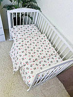 Постельный набор в детскую кроватку Байка (3 предмета) Мишки сердечки