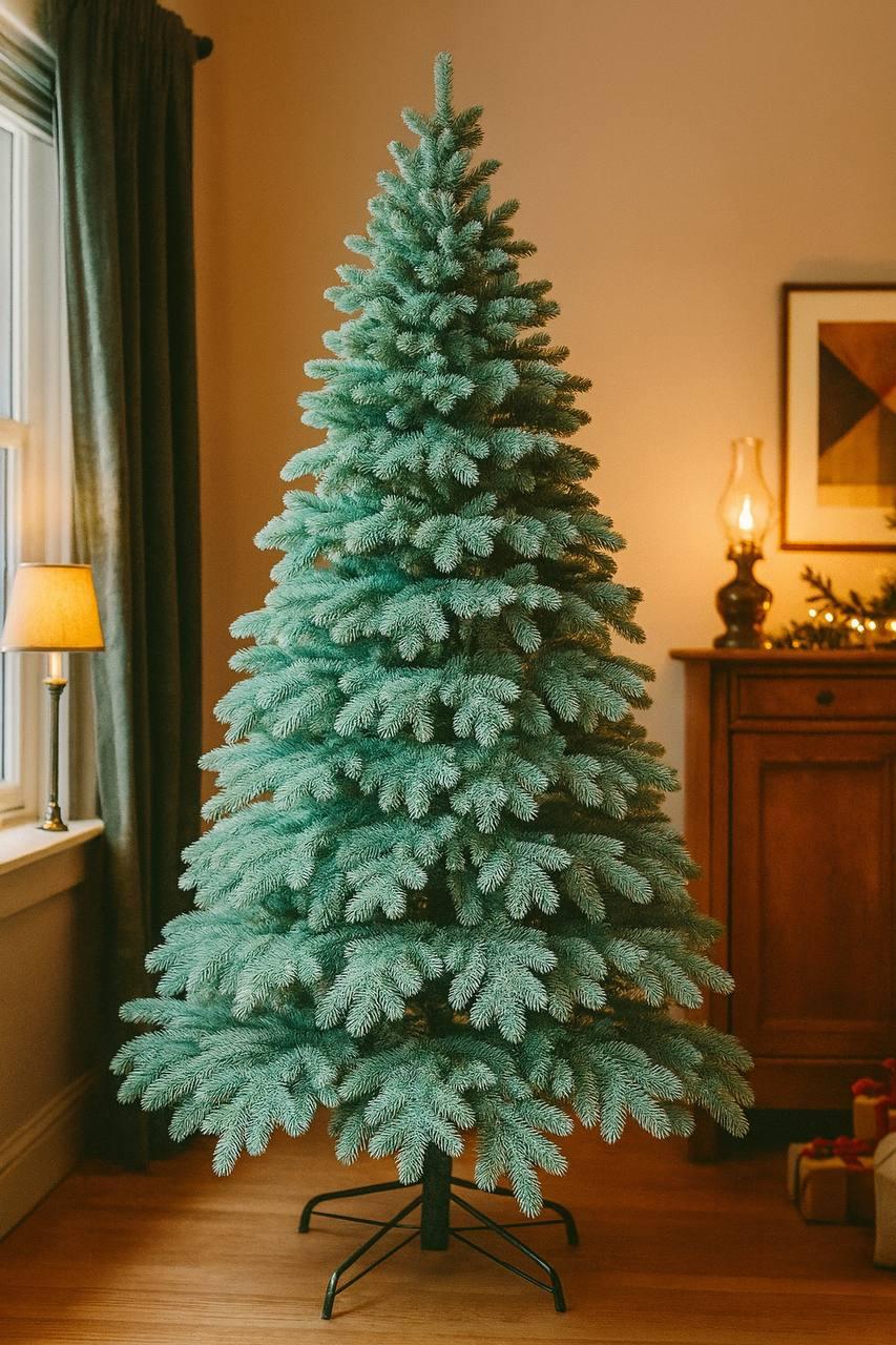 Ялинка лита РОЯЛ VIP блакитна, 🎄 преміальна пухнаста модель 1.5 м, фото 1