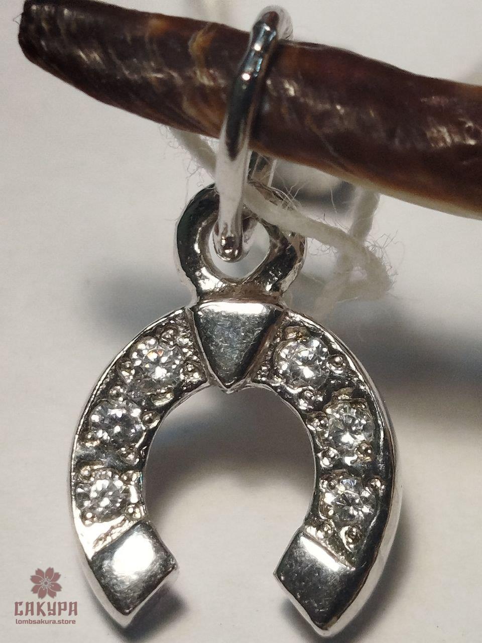 Срібний Кулон зі вставкою цирконій, фото 1