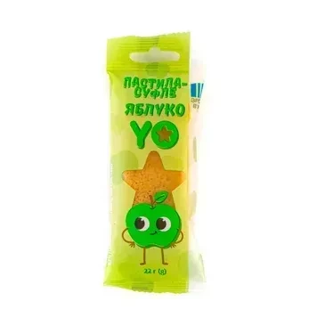 Пастила-суфле Яблуко ТМ "YO", 20 гр, фото 1