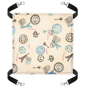 Гамак для дрібних тварин RIAS FP-S М'який плюш 26x26 см Beige (3_07643)