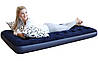 Надувний матрац із насосом Inflatable Bed 190х99х22 см, синій, фото 8