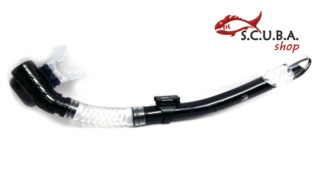 Трубка DOLVOR Active для плавання з клапаном і фритопом, колір чорний