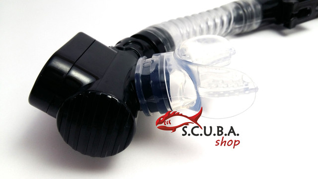 Трубка DOLVOR Active для плавання з клапаном і фритопом, колір чорний