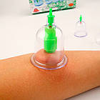 Вакуумні банки для масажу з помпою, 24 шт / Масажні антицелюлітні банки / Баночний масажер / Медичні вакуумні банки, фото 4