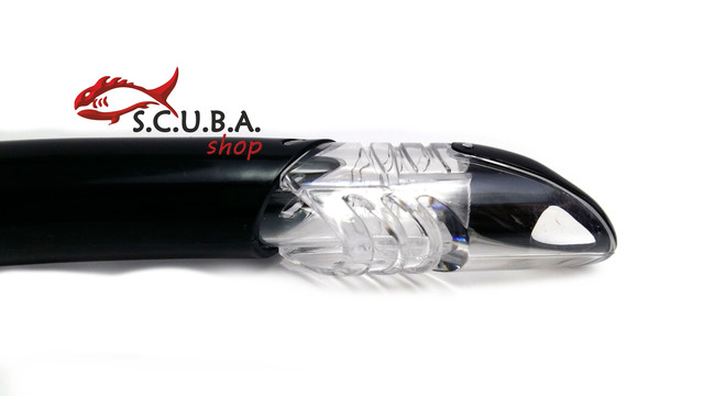 Трубка DOLVOR Active для плавання з клапаном і фритопом, колір чорний