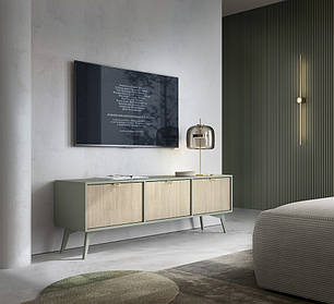 Тумба під ТВ Perfect Home Форест / Forest RTV158 3-дверна Евкаліпт/ялиця сканді