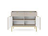 Комод Perfect Home Нова / Nova 2-дверний з 2 шухлядами і золотими ніжками KSZ104 Кашемір, фото 2