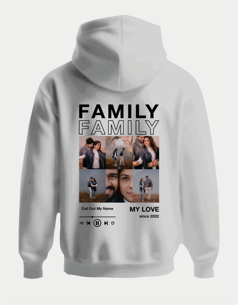 Худі з ніжним сімейним принтом “FAMILY”, фото 1