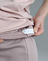 Тепла піжама для вагітних та годуючих мам (пудровий), фото 6