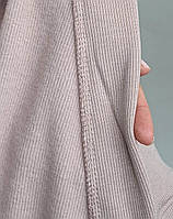 Тепла піжама для вагітних та годуючих мам (пудровий), фото 5