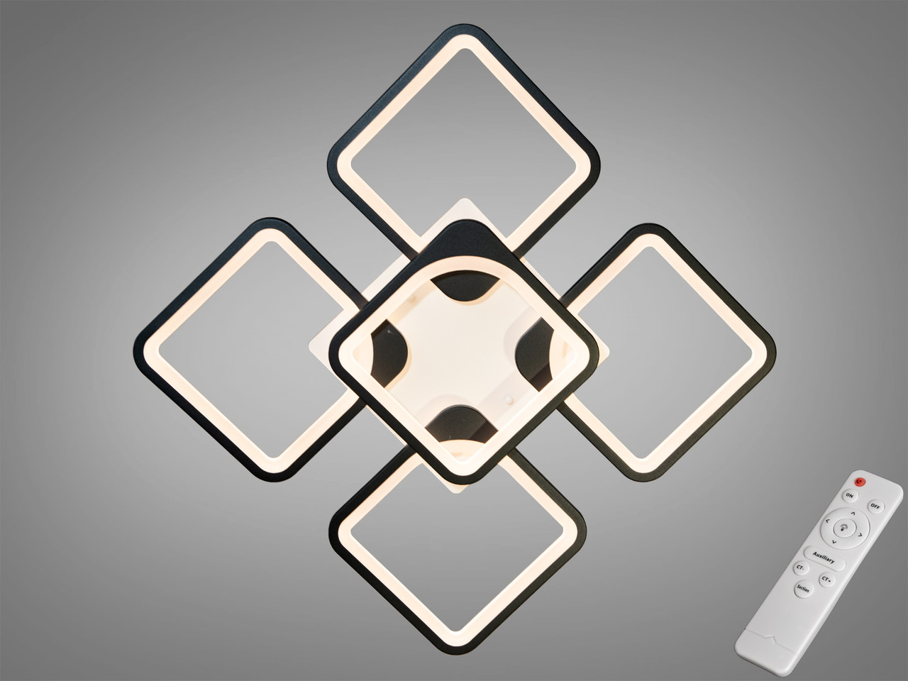 Стельова люстра Diasha з димером 115W 8060/4+1BK