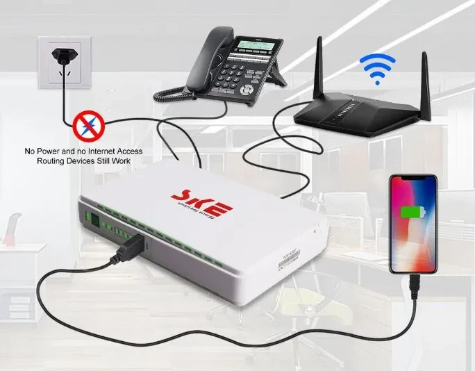 Power Bank (8800mah) POE-432E (mini UPS for router 5v/9v/12v), фото 1