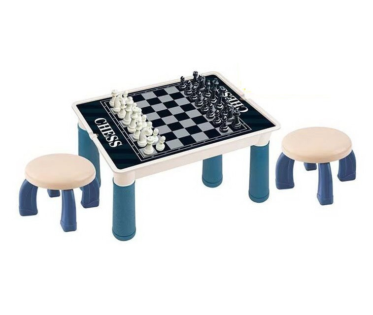 Столик ігровий Yufeng 9в1 Chess 2 стільчики 9 ігор Різнобарвний (129399), фото 1