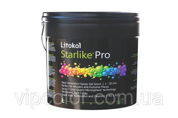 Litokol Starlike® Pro 02 Sabbia Bianca 5 кг - Декоративний епоксидний гель для заповнення швів, фото 1