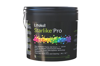 Litokol Starlike® Pro 02 Sabbia Bianca 2.5 кг - Декоративний епоксидний гель, збагачений полімеризованим кольоровим кварцом