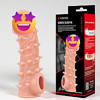 Насадка на член Kokos Cock Sleeve CS 005 L для чоловіків збільшує чутливість та комфорт
